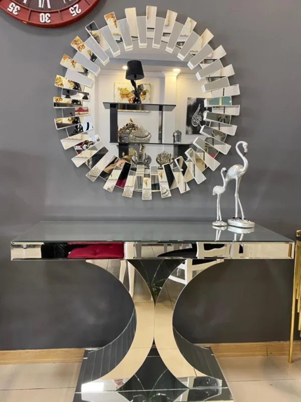 Image for console table and mirror_Silver