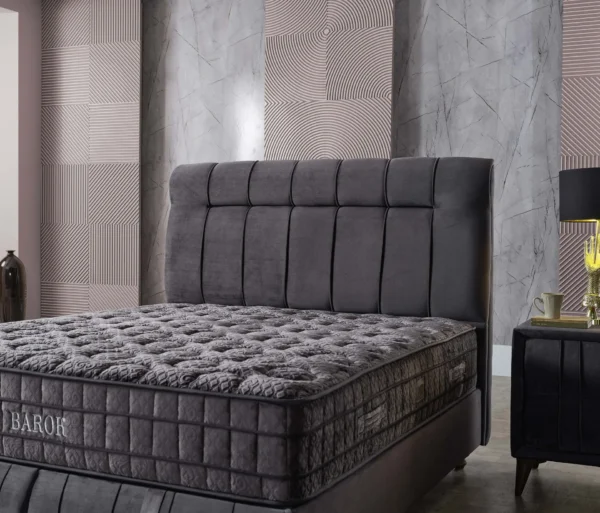 An image of Turkish Barok Queen Size Bed Set - Knitted Fabric