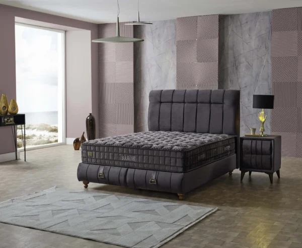 An image of Turkish Barok Queen Size Bed Set - Knitted Fabric